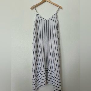 Flowy Striped Linen Dress